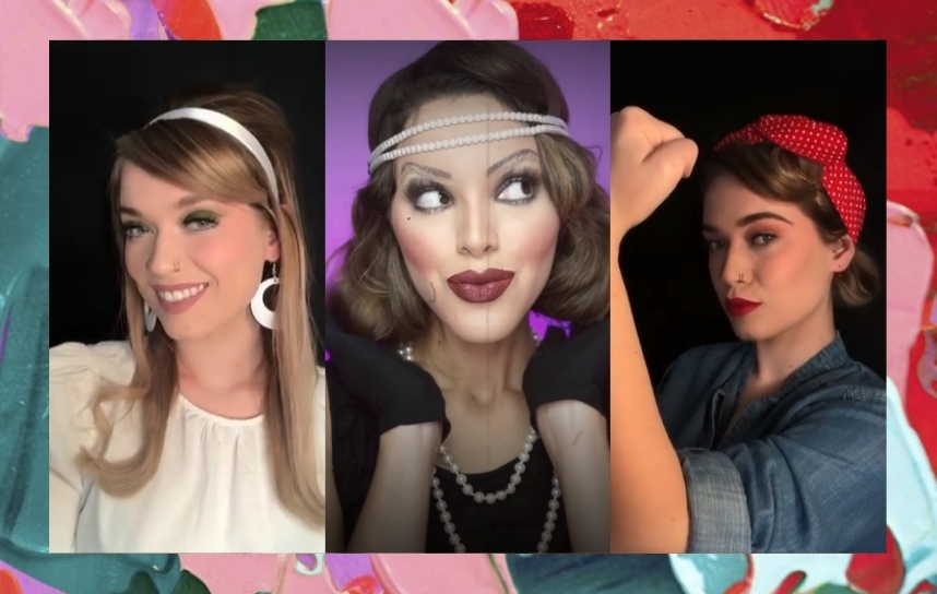 maquiagem para festa anos 50