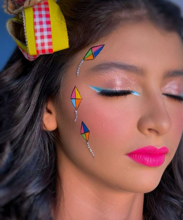 maquiagem para festa junina
