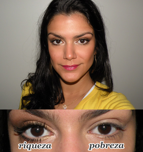 como aumentar olhos pequenos com maquiagem