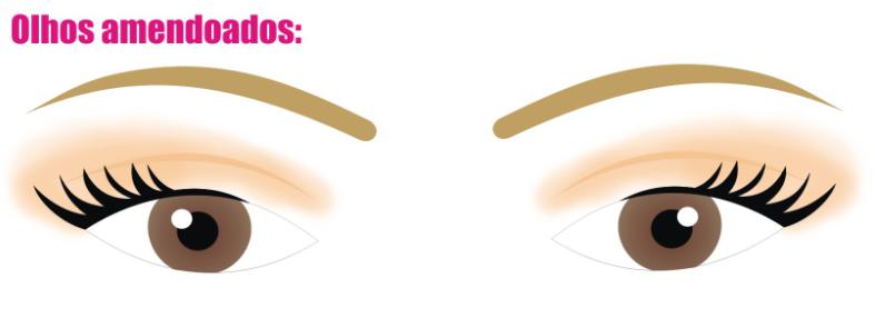 maquiagem para olhos pequenos e amendoados
