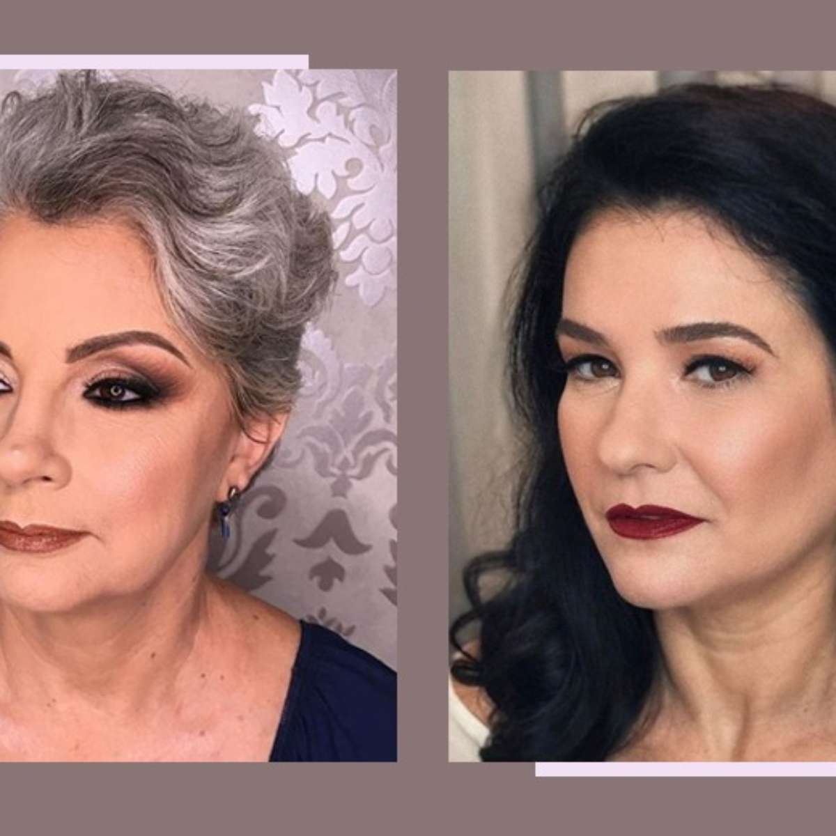 Maquiagem para pele madura com rugas