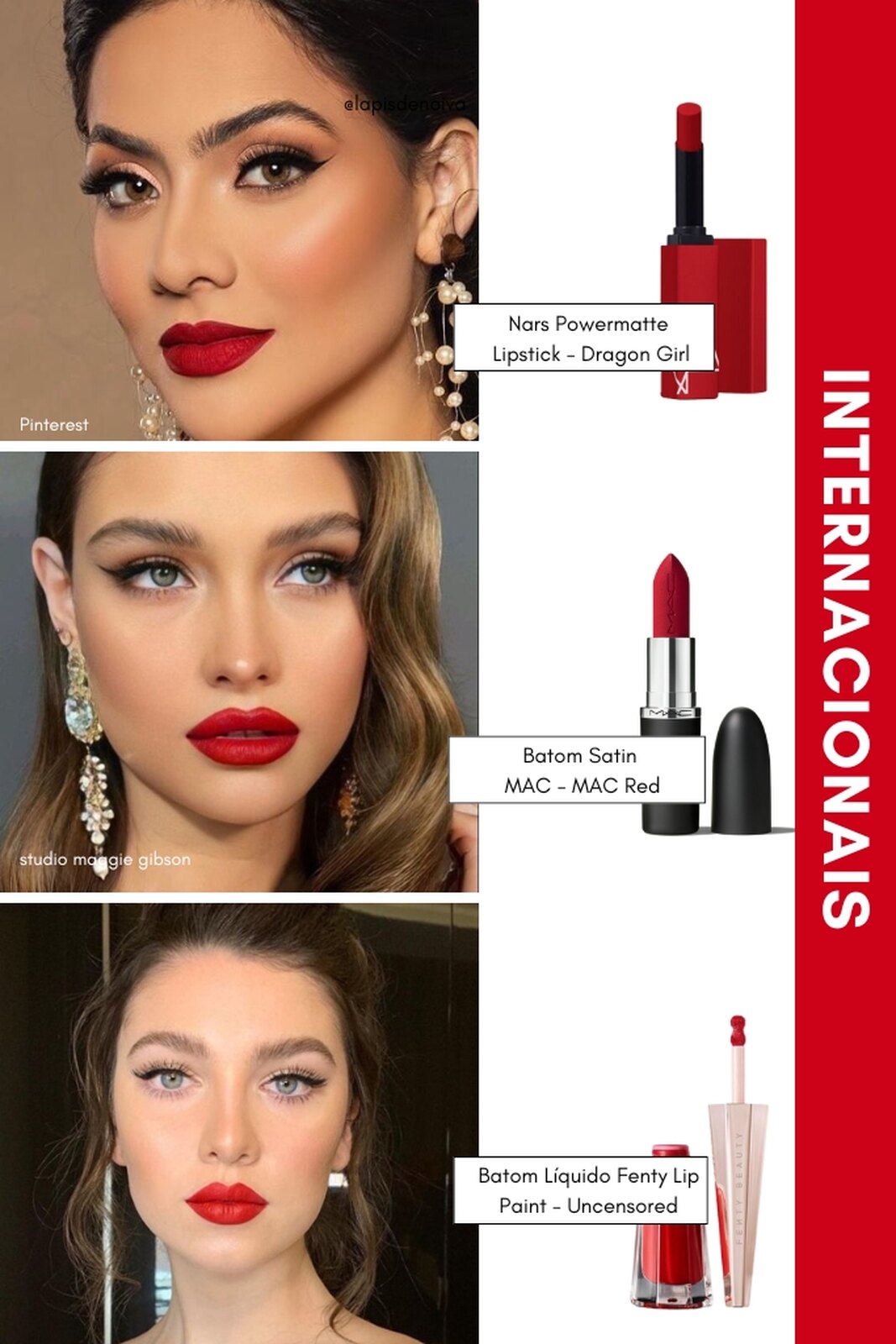 Os melhores blushes para usar com batom vermelho