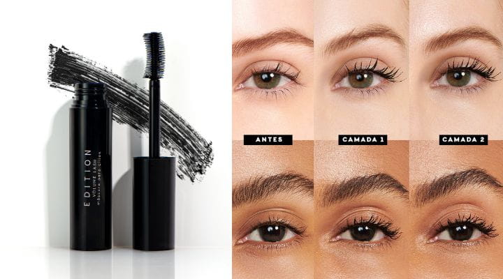 efeito cílios postiços com máscara