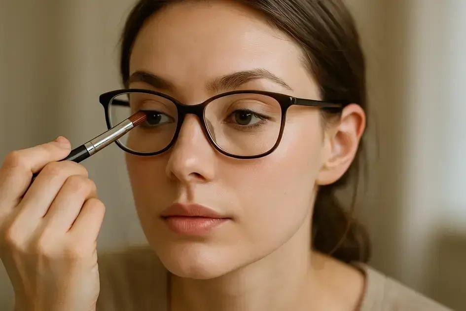 como fazer maquiagem com óculos