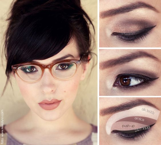 como fazer maquiagem com óculos