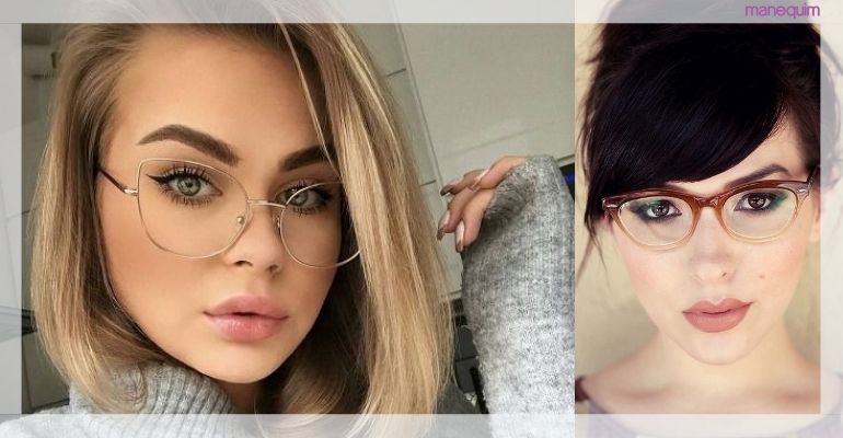 maquiagem para quem usa oculos
