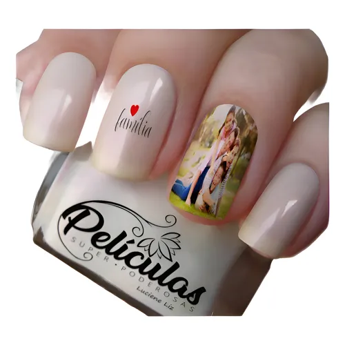 marca dagua na foto unha