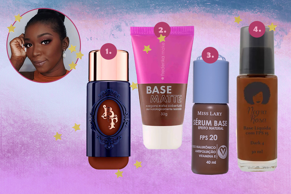 marcas de base para pele negra