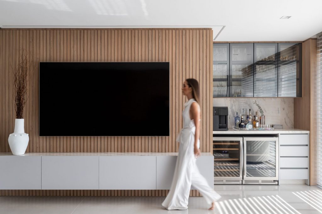 tendências marcenaria 2025 sala de estar