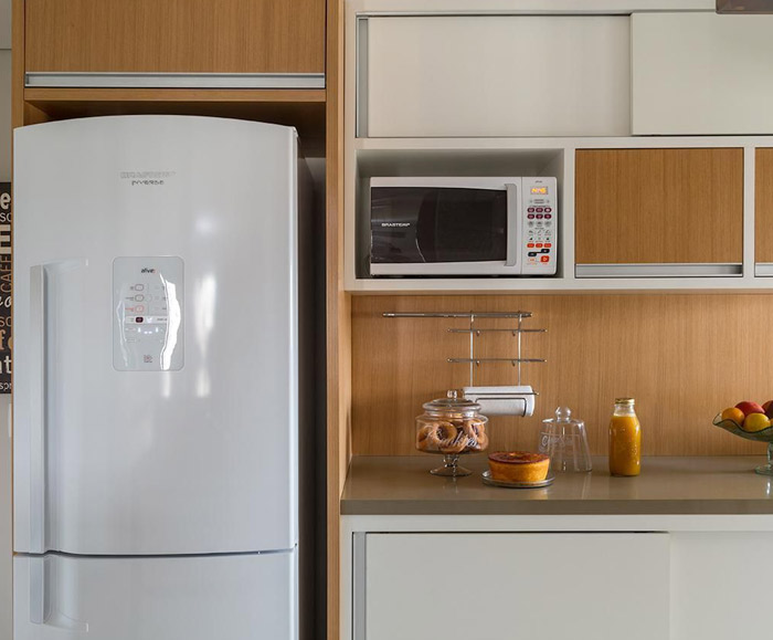 cores de cozinha planejada minimalista