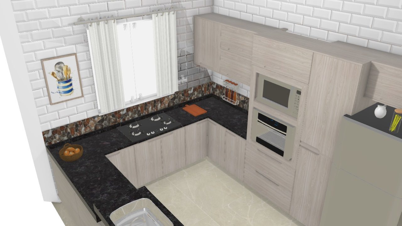 cores de cozinha planejada minimalista