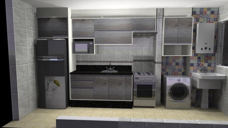 cores de cozinha planejada minimalista