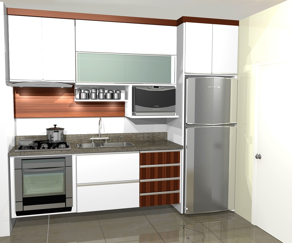 marcenaria planejada para cozinha pequena