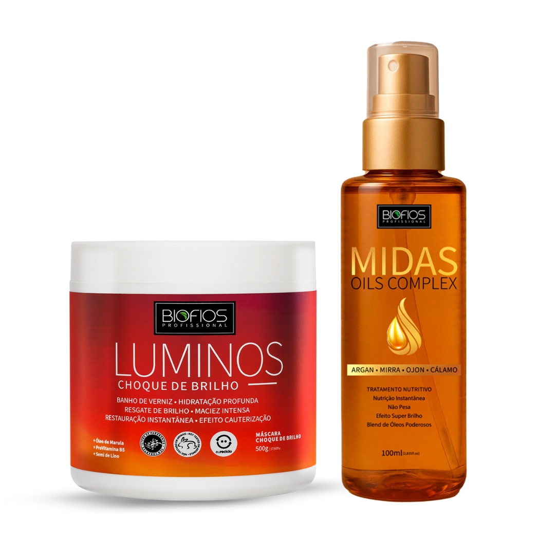 máscaras capilares com efeito espelhado