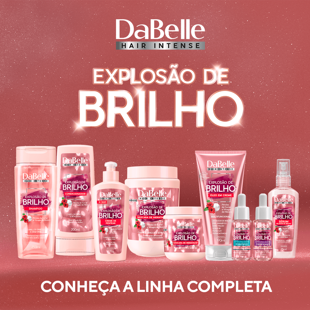mascara de brilho para cabelo