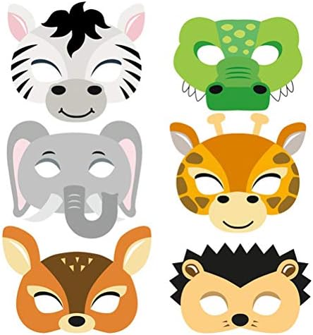 máscaras de animais de papel