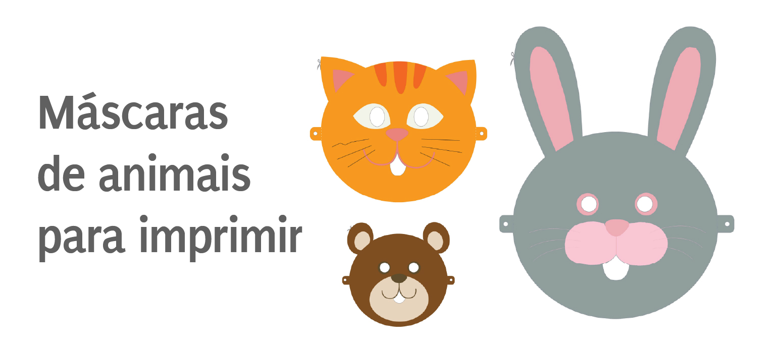 comprar máscaras de animais em papel