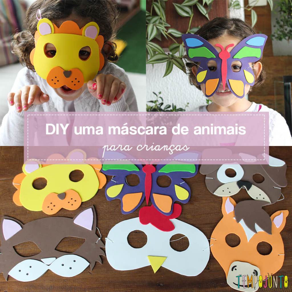 comprar máscaras de animais em papel