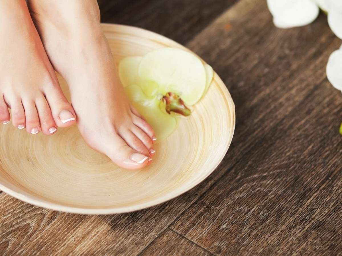 massagem nos pés antes de dormir