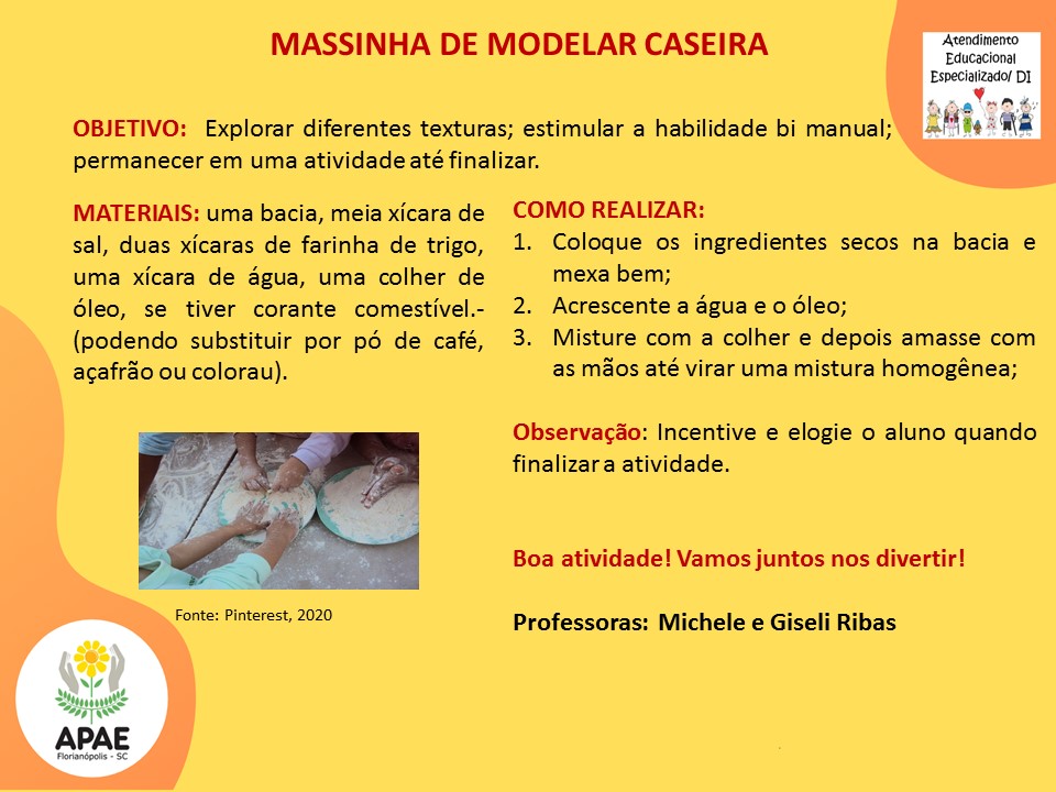 massinha de modelar caseira sem cozimento