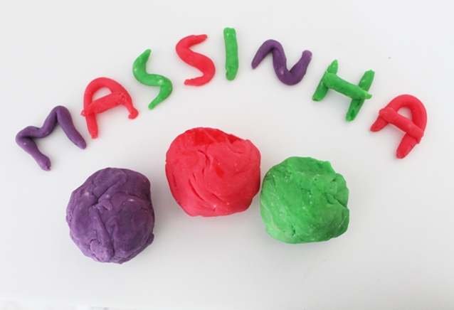 massinha de modelar caseira sem cozimento