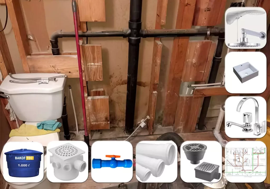 kit completo hidráulica banheiro