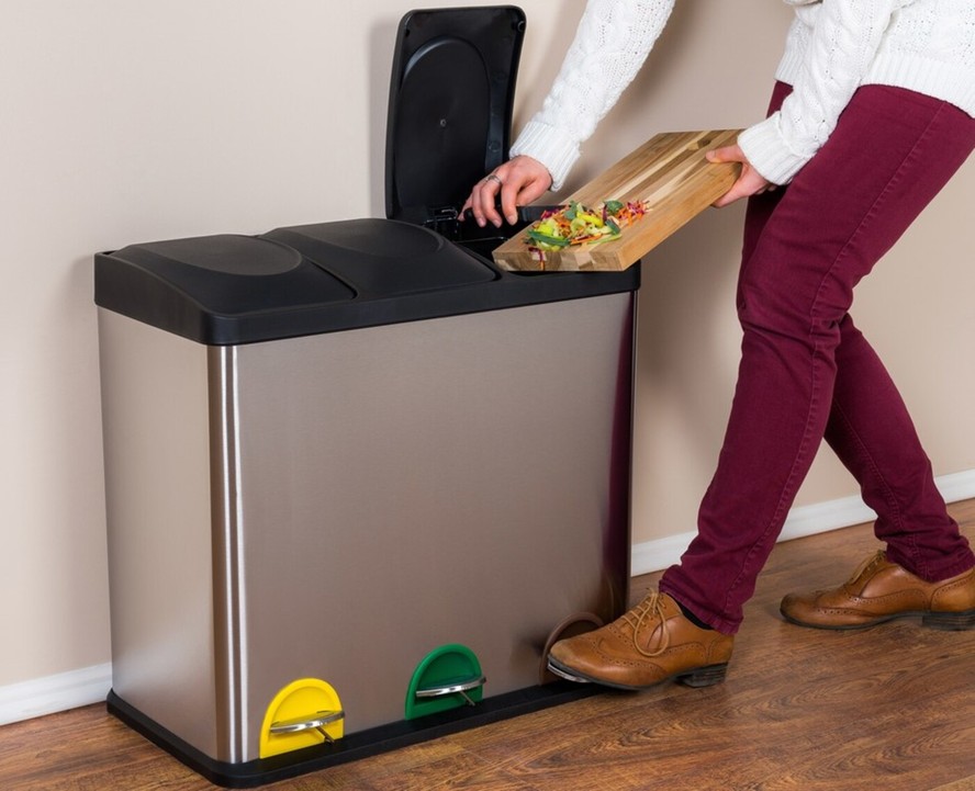 melhor lixeira para cozinha