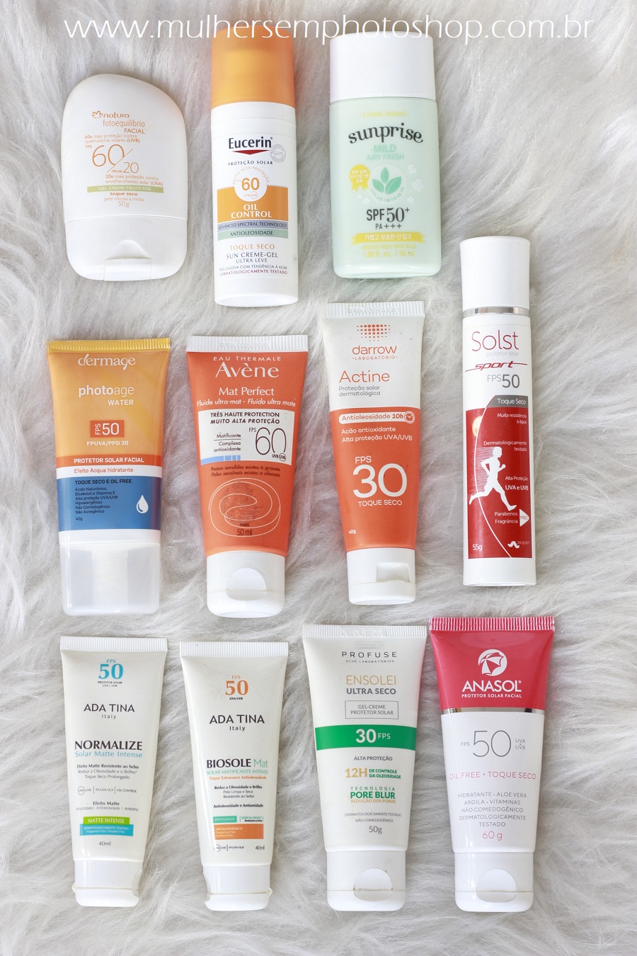 Protetores solares recomendados por dermatologistas