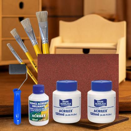 verniz acrílico à base de água para artesanato