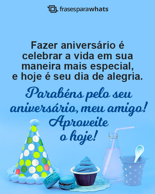 mensagem de aniversario para amigo