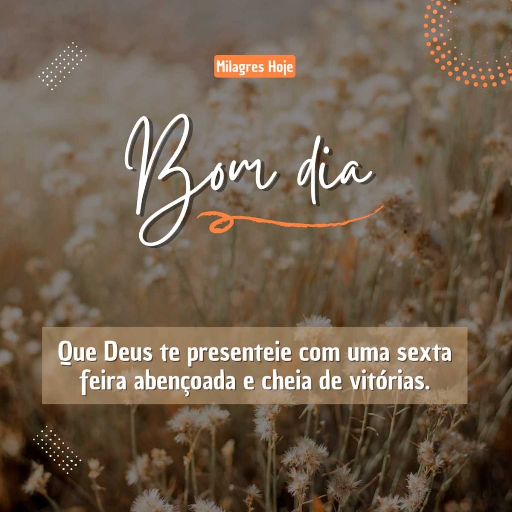 mensagem de bom dia de sexta-feira