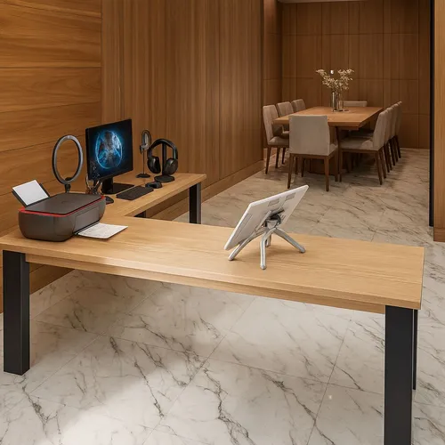 mesa de canto compacta para espaços pequenos