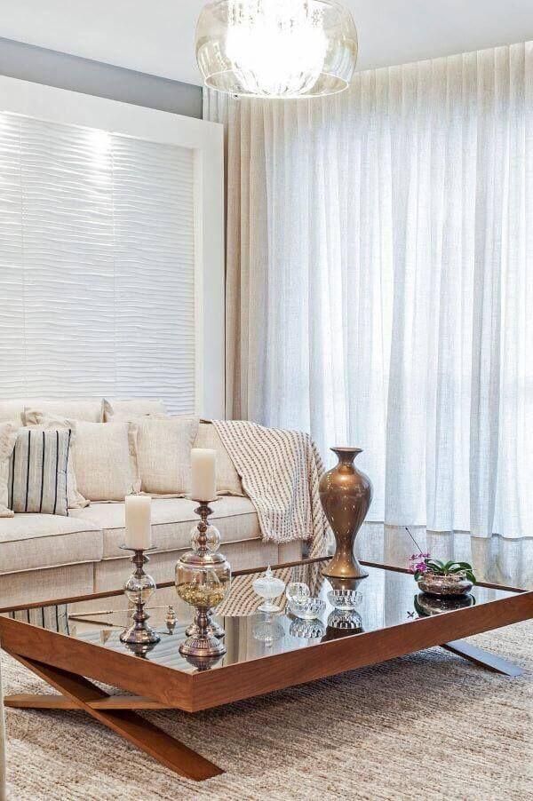 mesa de centro barata e elegante para sala