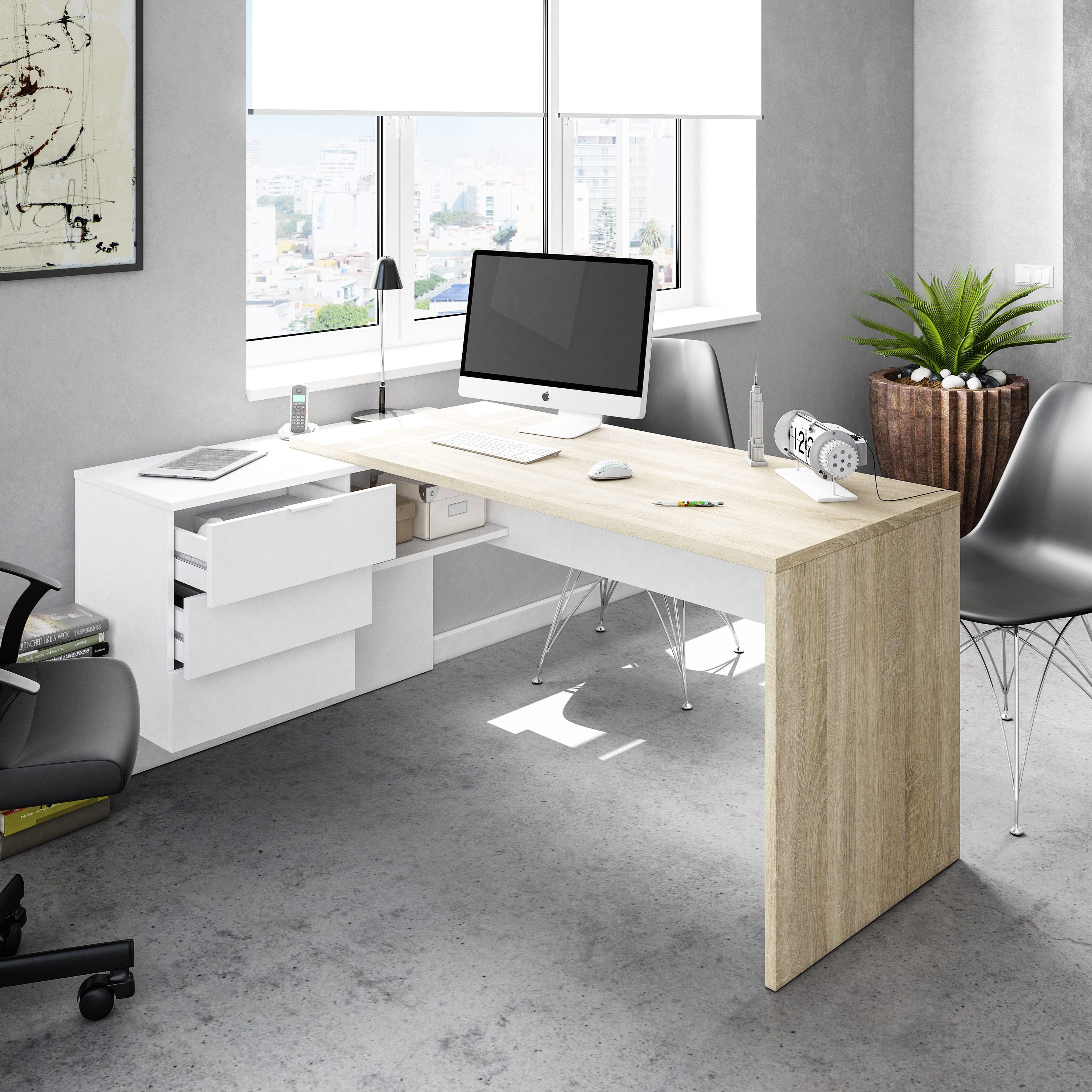 altura recomendada mesa home office