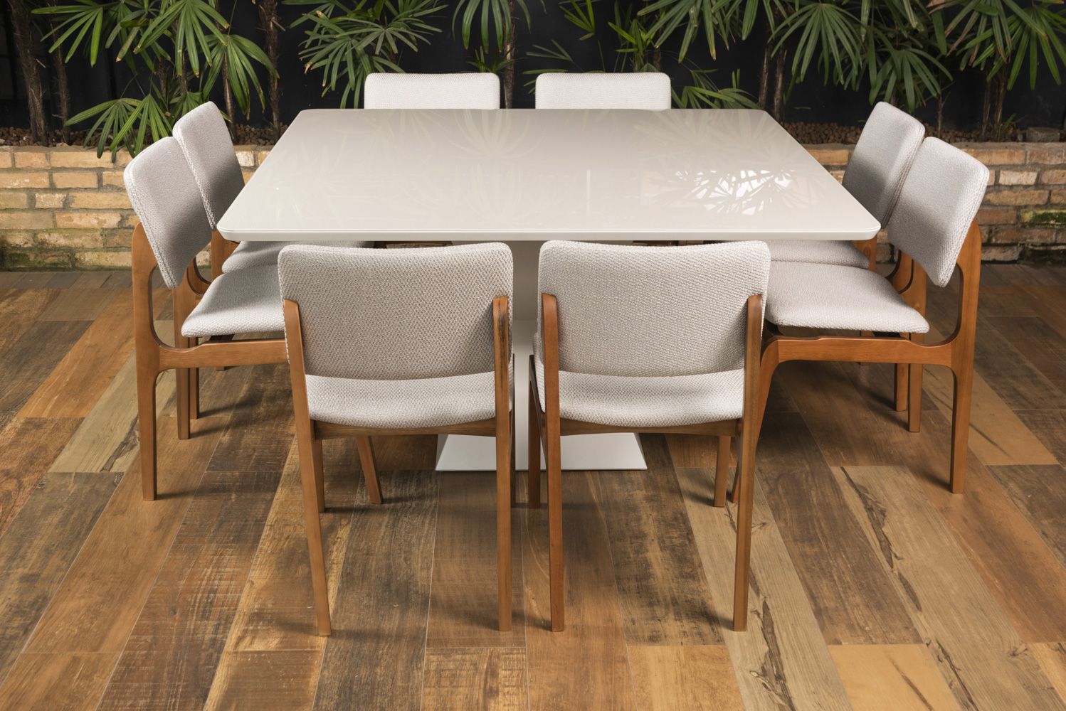 mesa de jantar quadrada pequena para cozinha