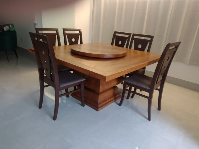 modelos de mesa de jantar quadrada com tampo de vidro