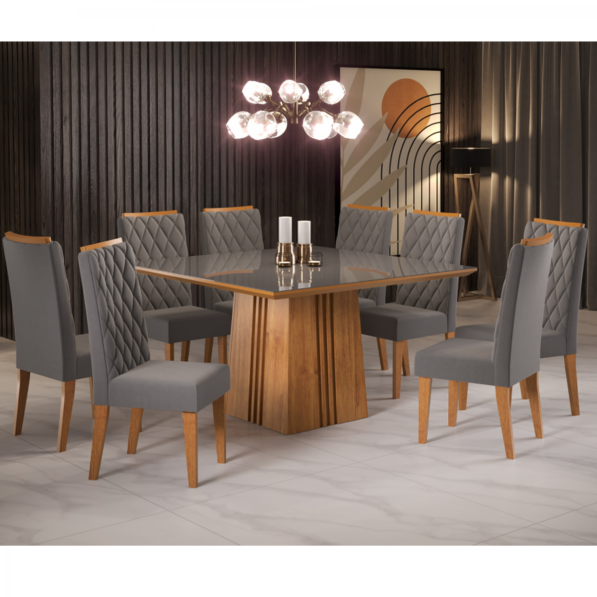 mesa de jantar quadrada pequena para cozinha