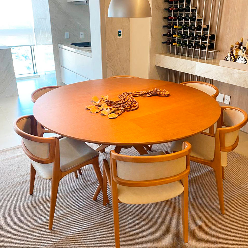 mesa de jantar redonda