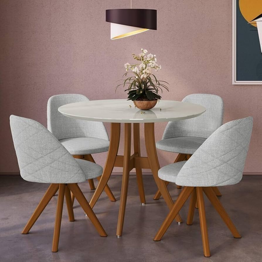 materiais para mesa de jantar redonda