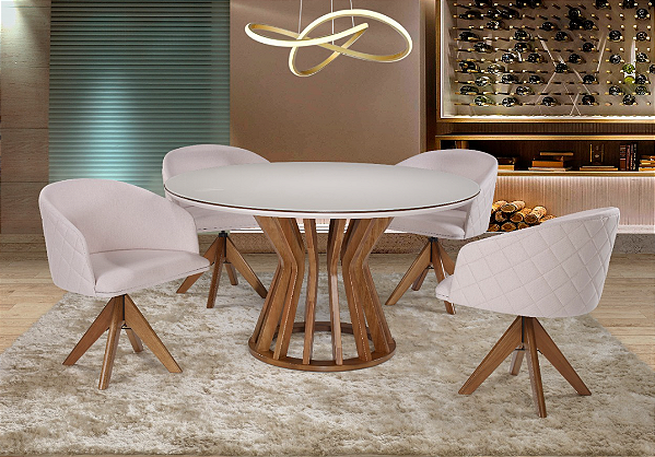 mesa de jantar redonda