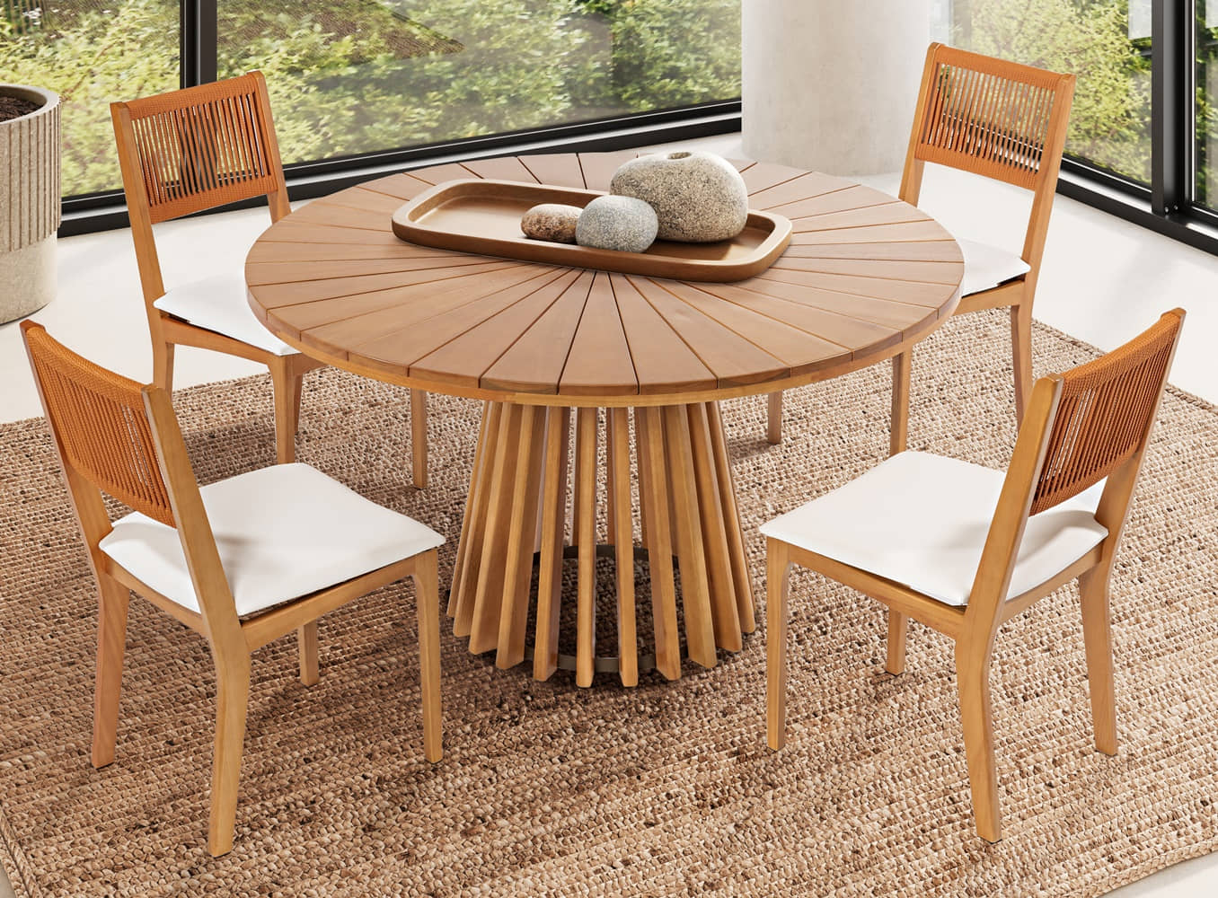 como escolher o tamanho ideal de mesa redonda