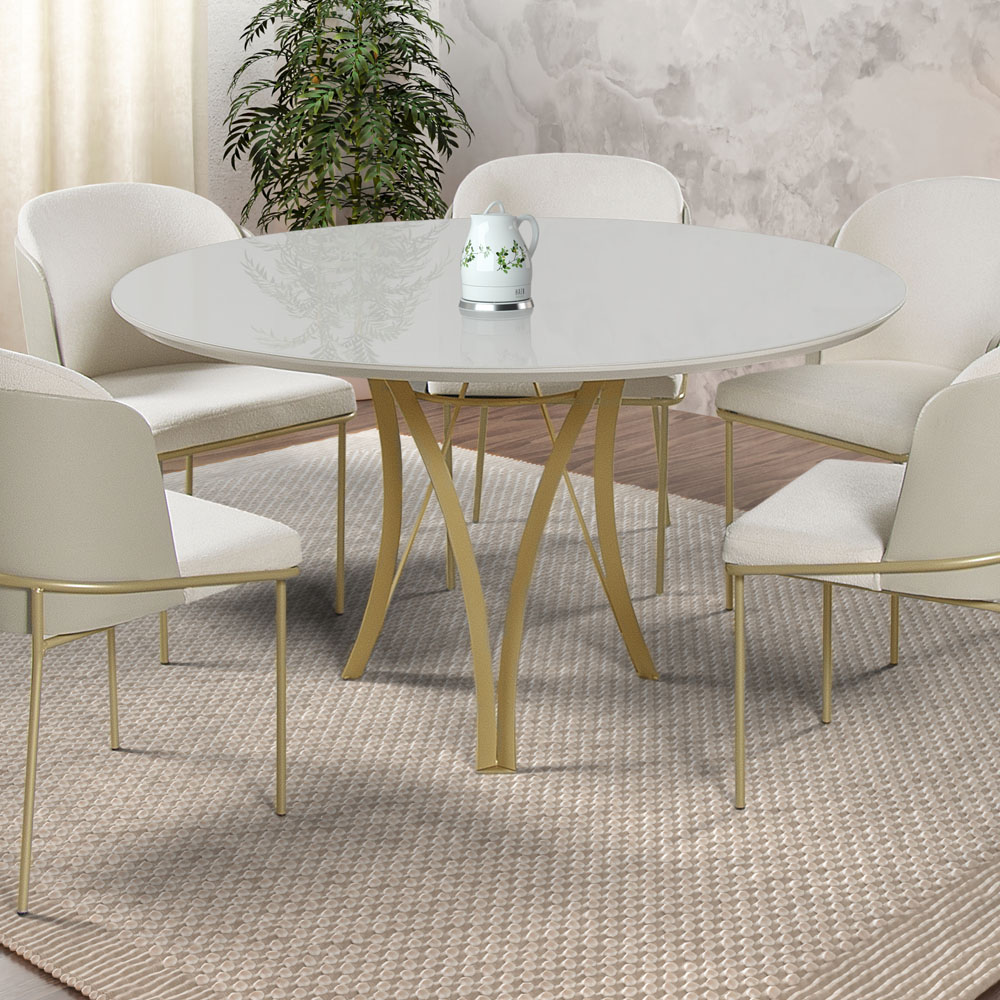 mesa de jantar redonda