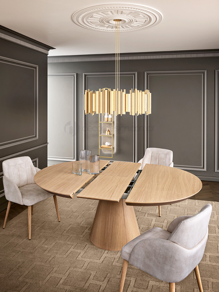 mesa de jantar redonda para espaços pequenos