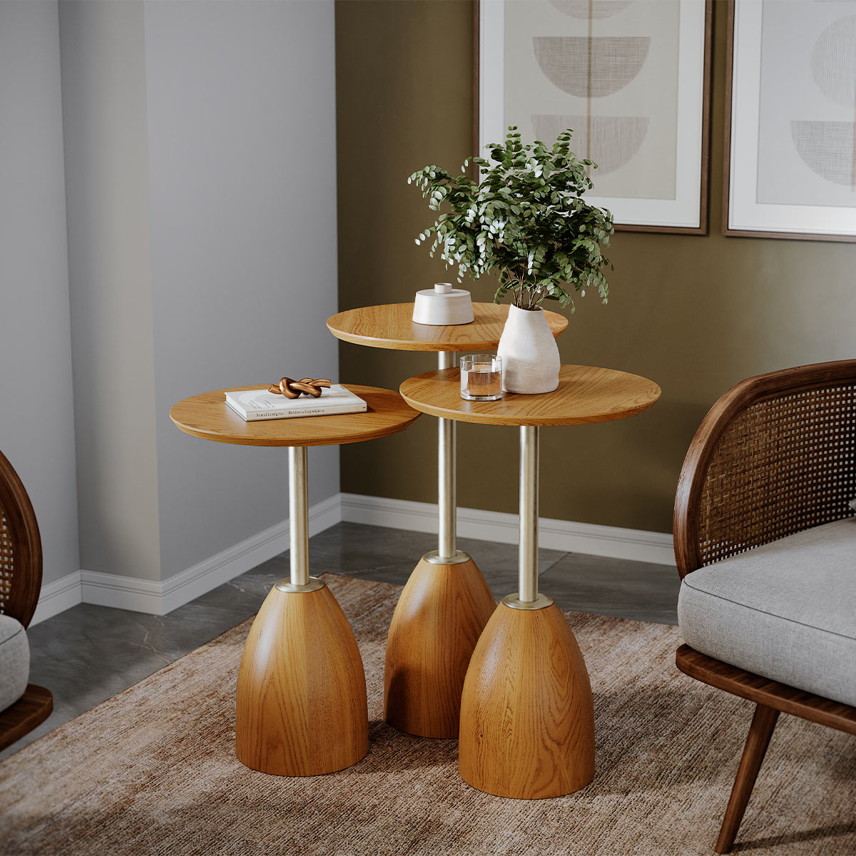 mesa lateral pequena para quarto