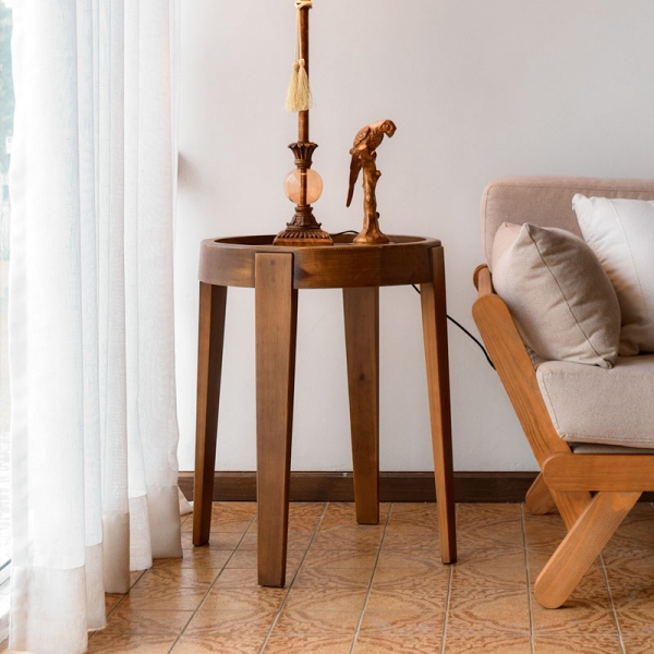 mesa lateral de canto para sala pequena