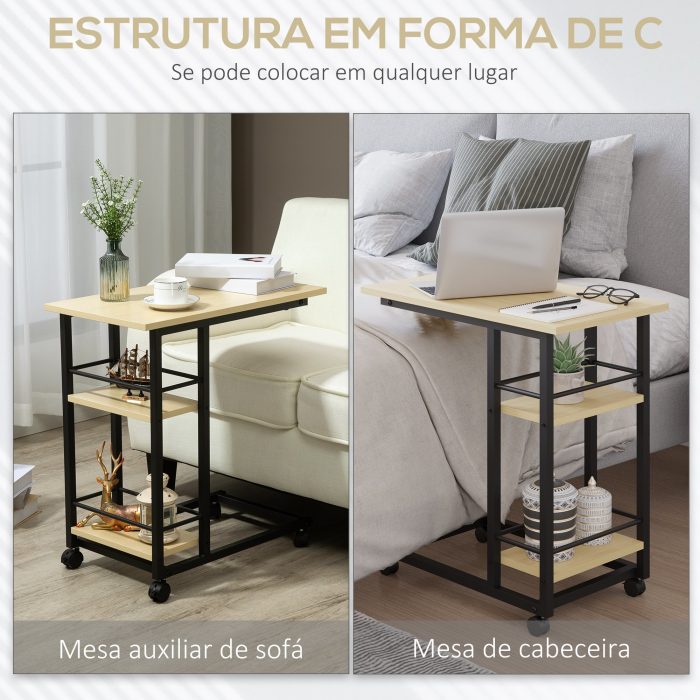 mesa lateral em c para sofa 2