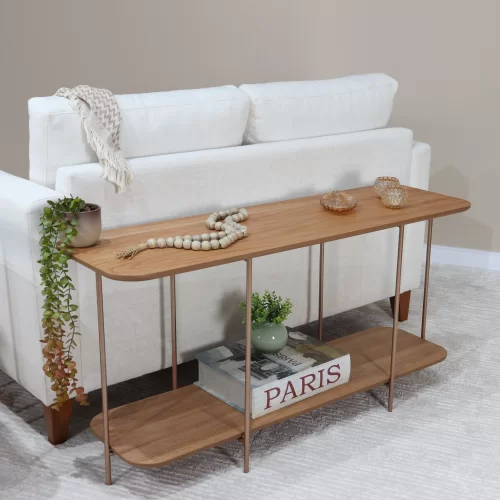 Guia de estilos: mesa lateral em C industrial ou moderna