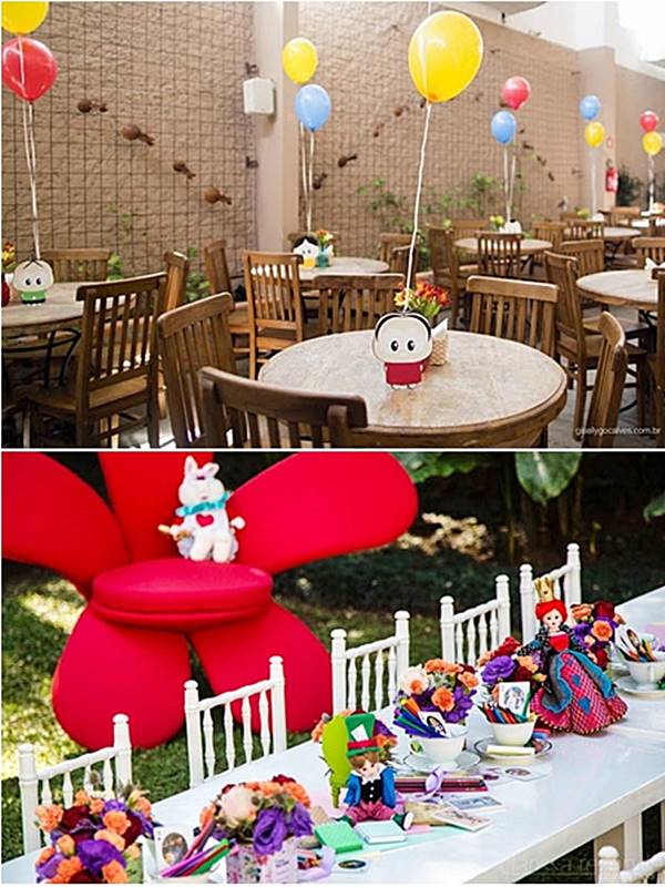 mesas decorativas para festas