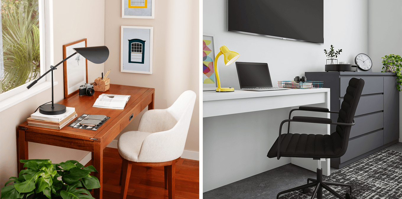 escrivaninha compacta para apartamento