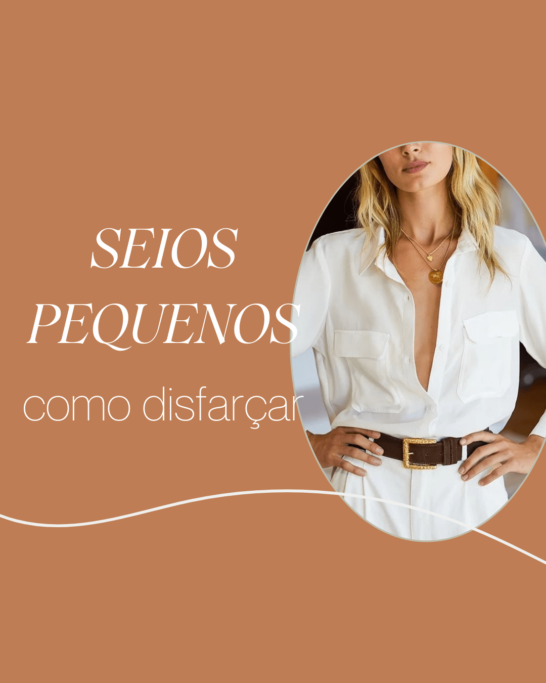 moda para disfarçar seios pequenos